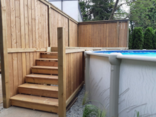Pool deck pool deck made by lower mainland construction company Grecam Contracting