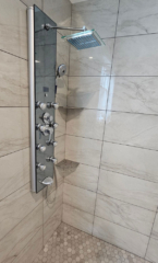 Shower controls shower head replacement by Langley Lower Mainland contractor Grecam Contracting