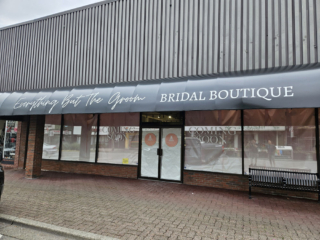 Everything But The Groom renovation Everything but the Groom Bridal Boutique entrance