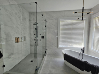 Bathroom remodel Bathroom design and remodel by Langley contractor Grecam Contracting